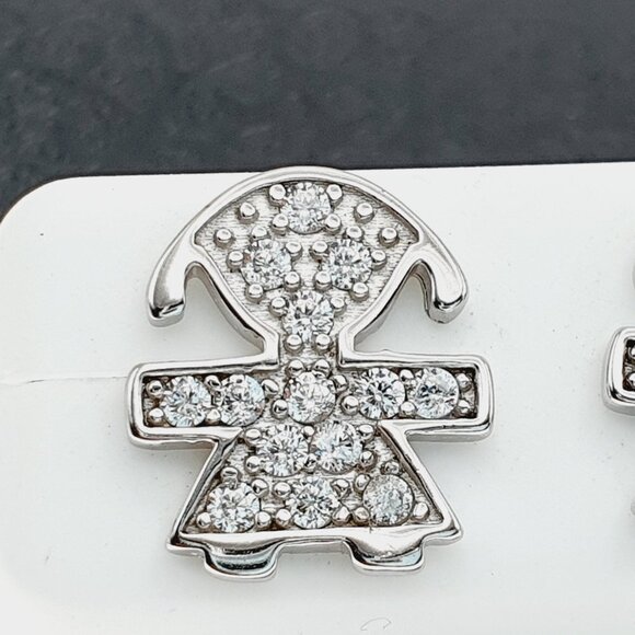 925 sterling silver luxury CZ earrings for women/girls, Best for RJUS2140 - Picture 2 of 11